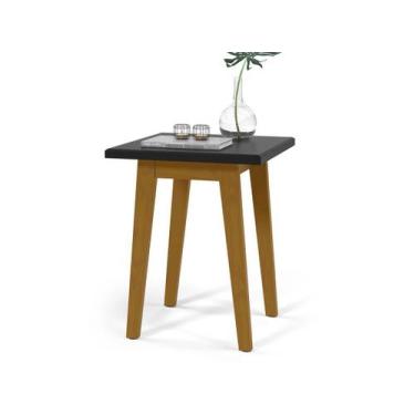 Imagem de Mesinha Lateral Para Decoração Salas e Ambientes - Preto - Dumami Deco