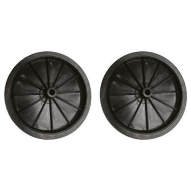 Imagem de Kit 2 Rodas Para Carrinho De Feira Roda 15cm Reforçada - Kaory
