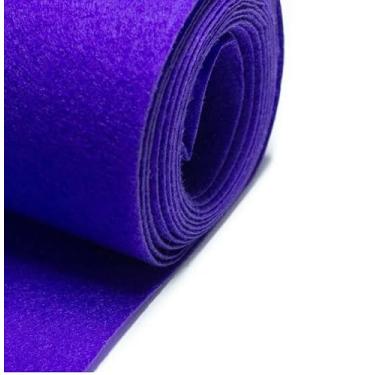 Imagem de Tapete Carpete Forração Liso Colorido Venda por M² Decoração Eventos Automotivo Casamento Residencial (Violeta)