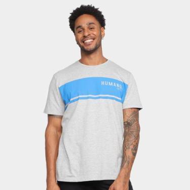 Imagem de Camiseta Colcci Bicolor Manga Curta Masculina, Mescla, G