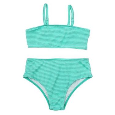 Imagem de Biquíni Infantil Juvenil Menina Praia Liso Básico Verão - Fofotinhos, 