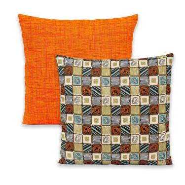 Imagem de Kit 2 Capas de Almofada c/ Zíper 40x40cm Gorgurinho - Rafaloro Enxovai