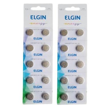 Imagem de Bateria Lr44 Elgin C/20 Unidades A76 Ag13