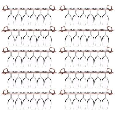 Imagem de Conjunto 10 Organizadores Suportes De Taças 42cm Porta Taças Retos Ros