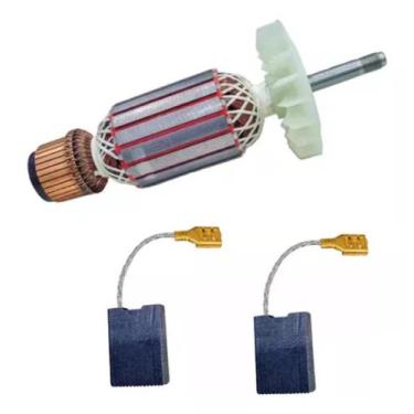 Imagem de Induzido+ Carvão P/ Esmerilhadeira Bosch 1361 Gws24-180 220v - Bolte