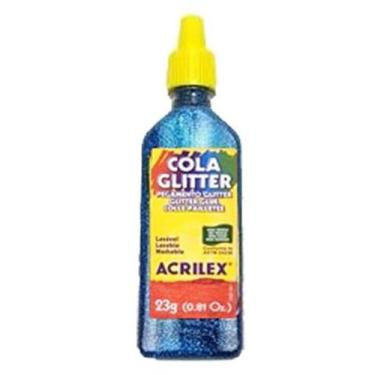 Imagem de Cola Glitter 204 Azul 23 Gramas Acrilex