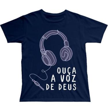 Imagem de Camiseta Algodão Gospel Jesus Cristão Frase Básica Estilo Evangélico -