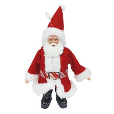 Imagem de Papai Noel Pequeno Vermelho de Tecido Decoração Natal 17cm - Zona Livr