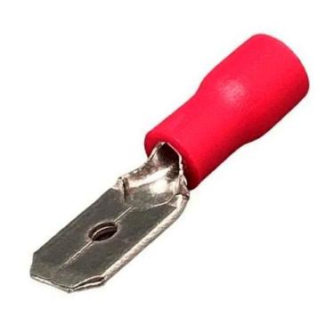 Imagem de Terminal Macho Pré-Isolado 0,5 a 1,5mm Vermelho 100 Peças - STARK