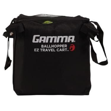 Imagem de GAMMA Carrinho de viagem Sports EZ, tremonha de tênis e pickleball, padel, design compacto portátil, estrutura leve e resistente, bolsas EZ, capacidade 150 ou 250, estojo de transporte premium