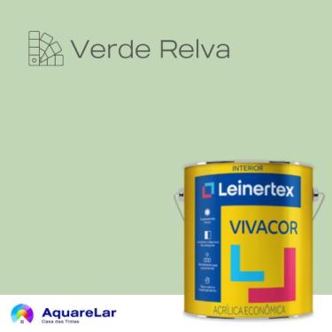 Imagem de Vivacor Acrílica Leinertex Fosco 3,6L, VERDE RELVA, 3,6L