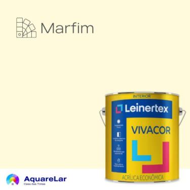 Imagem de Vivacor Acrílica Leinertex Fosco 3,6L, MARFIM, 3,6L