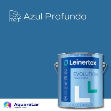 Imagem de Evolution Acrílico Leinertex Semibrilho 3,6L, AZUL PROFUNDO, 3,6L
