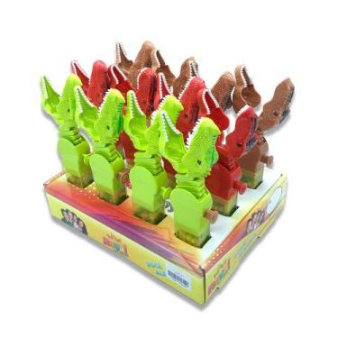 Imagem de Q-Dino: Dinossauro com Balinhas Tutti Frutti - Display com 12 Unidades
