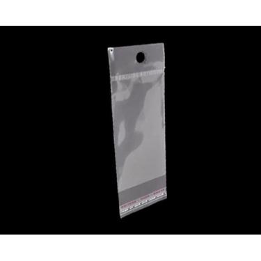 Imagem de Saco Adesivado Plastico Transp. Com Solapa 4x7 C/ 100 unid. - J&C
