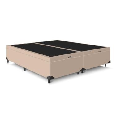 Imagem de Cama Somier Box Baú Super King 193x203x42 Premium Bipartida - ProMax, 