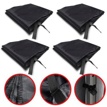 Imagem de 4 Paredes Fechamento Lateral Removível Para Tenda Gazebo 3x3 - BRN COM