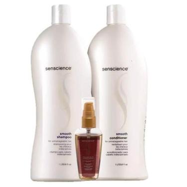 Imagem de Senscience Smooth Duo 1L e True Hue Color Oleo Capilar 55ml