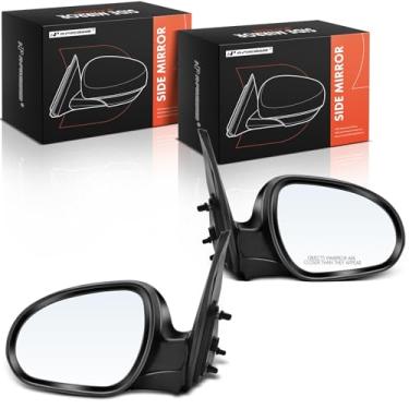 Imagem de A-Premium Par (2) Espelho retrovisor elétrico do lado do motorista e do passageiro - compatível com Hyundai Elantra 2009 2010 2011 2012 - Espelho retrovisor externo externo dobrável manual aquecido -