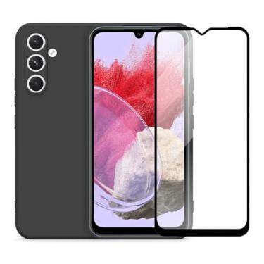 Imagem de Película de Vidro 3D Tela Toda + Capa Capinha Case Premium Preta para Samsung Galaxy M34 5G