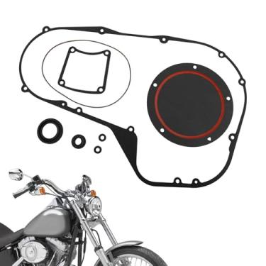 Imagem de USTPO Kit de tampa de vedação primária para modelos de viagem Twin Cam Bagger Dyna Softail Street Glide Electra Glide Road Glide Road King 1999-2006