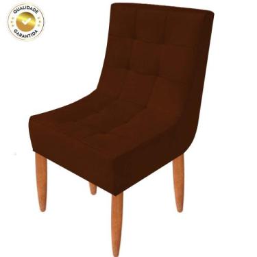Imagem de Conjunto 2 Cadeiras Estofadas Sala De Jantar Camily Suede - Bl Decor ,