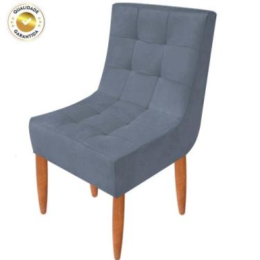 Imagem de Conjunto 2 Cadeiras Estofadas Sala De Jantar Camily Suede - Bl Decor ,