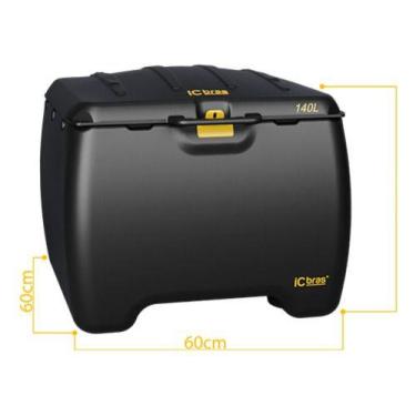 Imagem de Baú De 140 litros + suporte Chapam Icbras, Yamaha Factor 125 2009 ate 