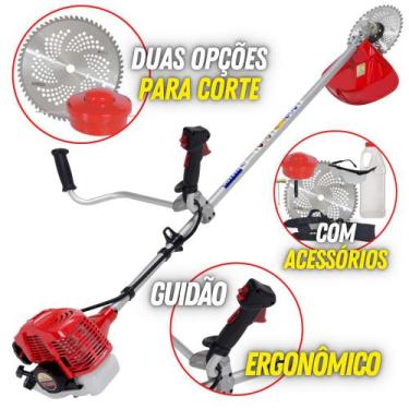 Imagem de Roçadeira Profissional Lateral Nakashi L331M á Gasolina Com Motor TU 3