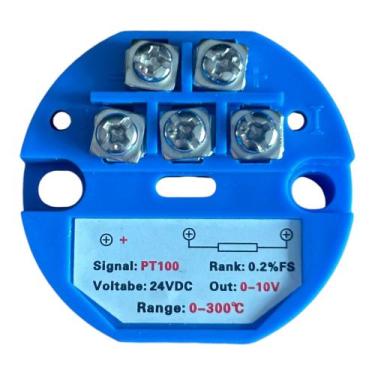 Imagem de Transmissor De Temperatura Rtd Pt100 0 A 300ºc Saída 0-10v - Mega Comb