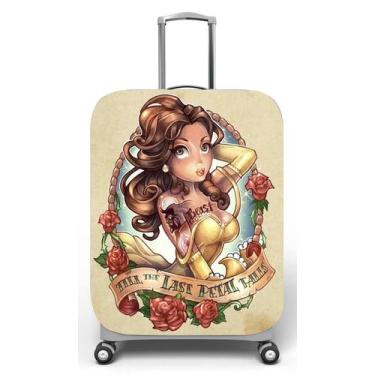 Imagem de Capa para mala de viagem G, medidas max C48x A75 x P29cm Princesa Bela