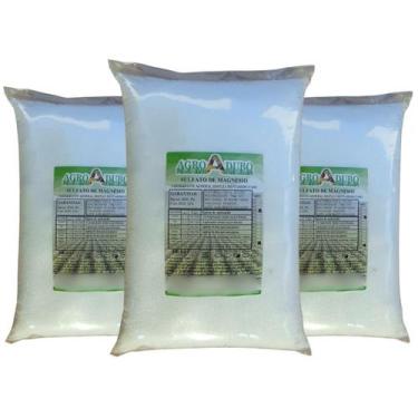 Imagem de Fertilizante Sulfato De Magnésio 15kg Adubo Ferti Hidroponia - AGROADU