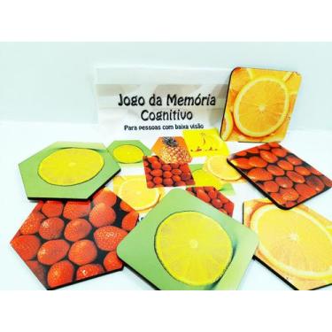 Imagem de Jogo da Memória personalizado para pessoas com baixa visão com 6 pares