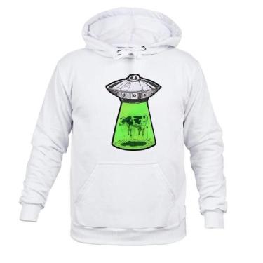 Imagem de Moletom 100% Algodão Flanelado Vacalienigena - Surprass, Branco, M