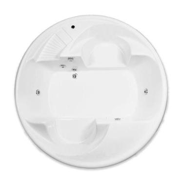 Imagem de Banheira Redonda Thalita com hidro em acrílico - Só Banheiras, 1,70x1,
