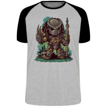 Imagem de Camiseta Predador Blusa Plus Size extra grande adulto ou infantil - Em