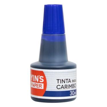 Imagem de Tinta Para Almofada de Carimbo 30ML Azul Ou Preta Yins