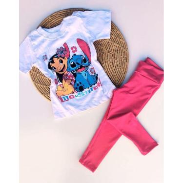 Imagem de Conjunto infantil menina camiseta e legging