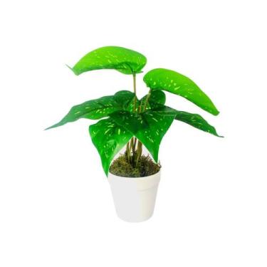 Imagem de Arranjo de Planta Artificial em Vaso de Plástico - Melhores Ofertas , 