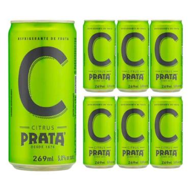 Imagem de Refrigerante prata citrus lata 269ml pack com 6unid