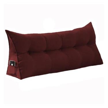 Imagem de Almofada de Apoio para Cabeceira 100cm Suede Várias Cores - Estopar, S