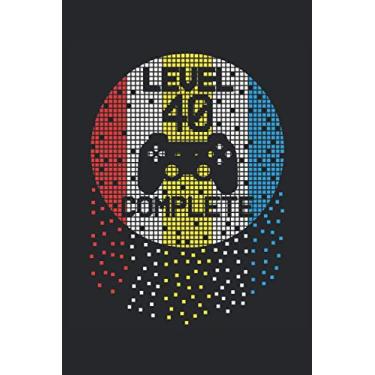 Imagem de 40. Geburtstag Level 40 Jahre Pixel 1981 Gamer Graphic Deko: NOTIZBUCH - Lustiges Geburtstags Geschenk, Nerd Gaming Geschenkidee - A5 (6x9) - 120 ... Planer, Geburtstag, Lustig, Kacheln, Jahrgang