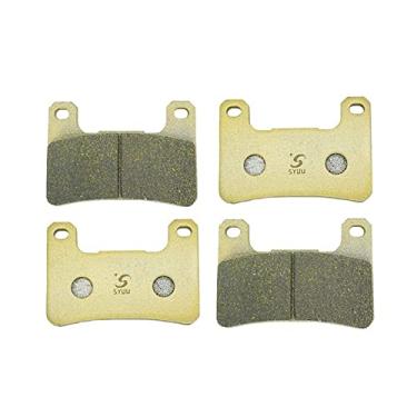 Imagem de S SYUU Pastilhas de freio dianteiras de motocicleta compatíveis com Suzuki GSXR 600 e GSXR 750 (2004-2010) GSXR 1000 (2004-2011) FA379FF