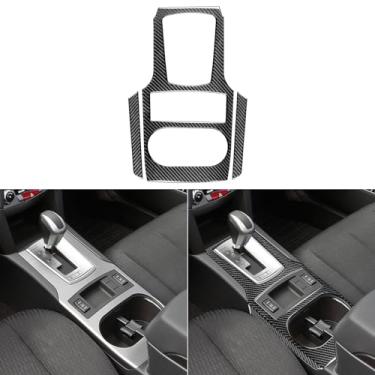 Imagem de NVCNX Acessórios interiores de carro de fibra de carbono real compatíveis com Subaru Legacy Outback 2010 2011 2012 2013 2014 2.5i 3.6R Premium Limited Console Central Organizador Painel Capa Decalque