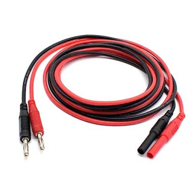 Imagem de zhenyu 2 Unidades de Extensão de Cabo de Teste de Multímetro Macho para Fêmea Conector 4 Mm Plugue Banana para Jack Resistente 14Awg Medidor de Fios de Silicone Sondas de 6 Pés/72 Polegadas