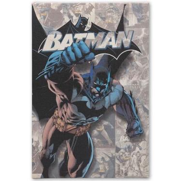 Imagem de Open Road Brands DC Comics Batman Colagem Galeria Embrulhada Tela Decoração de Parede - Arte de Parede Batman para Homem Caverna ou Sala de Cinema