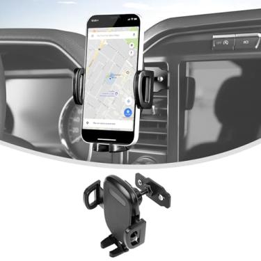 Imagem de Linskip Suporte universal para smartphone para saída de ar adequado para Ford F150 2021+, gira vertical e horizontal, fácil ação de empurrar, acessórios internos