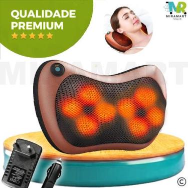 Imagem de Almofada Massageadora Massageador Elétrico Shiatsu com infravermelho r