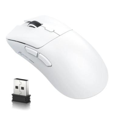 Imagem de Mouse Gamer Attack Shark Bluetooth R1, 18000 DPI, Branco