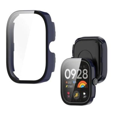 Imagem de Capa Case Bumper Protetor para Smartwatch Watch 4 - Tech king , Azul